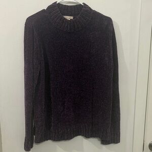 White Stag Dark Purple Turtleneck Sweater